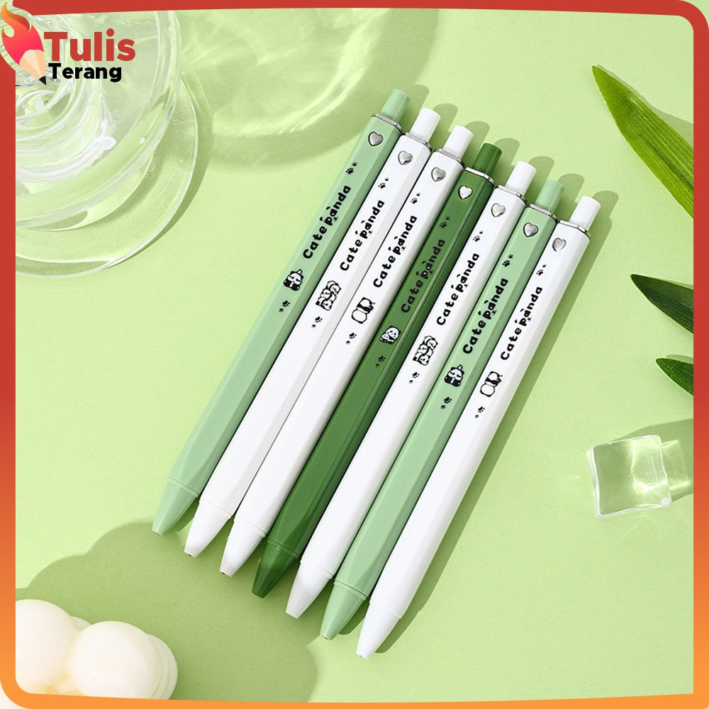 

Pulpen Gel Mekanik 0.5MM Pen Gel Karakter Panda Lucu / Pena Cetek Bentuk Persegi Panda Alat Tulis Sekolah Tulis Terang A104