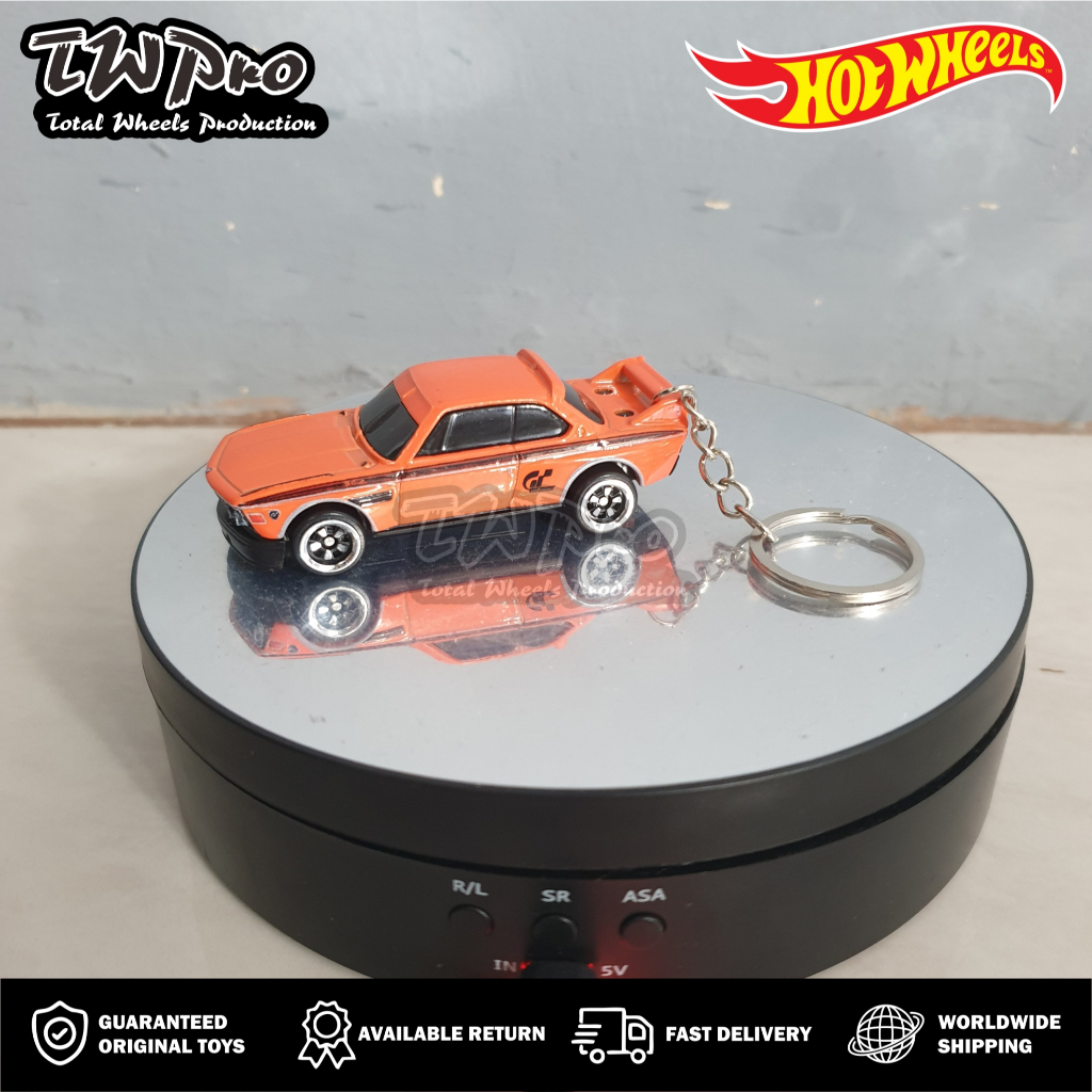 GANTUNGAN KUNCI HOT WHEELS 2024 GRAN TURISMO 73 BMW 3.0 CSL RACE CAR - KEYRING - KEYCHAIN - CUSTOM -
