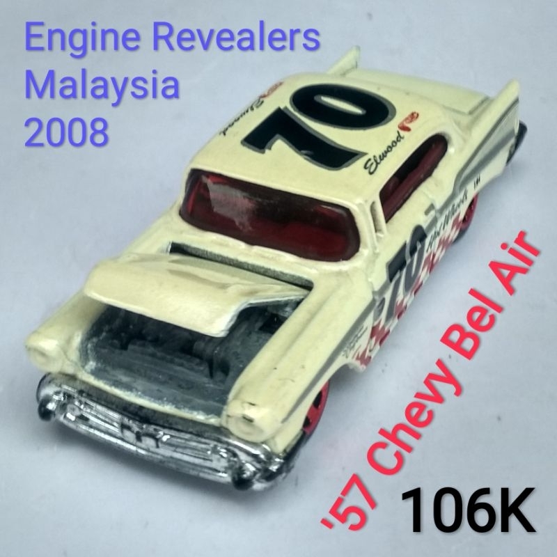 Hot Wheels 57 Chevy Bel Air Open Hood