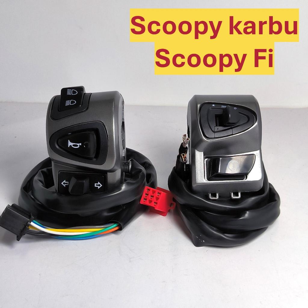 SAKLAR LAMPU SCOOPY Karbu dan Scoopy Fi set kiri dan kanan