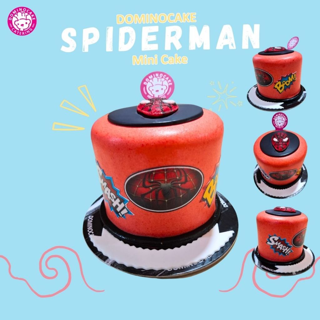 Mini Cake- cake ultah mini - kue ulang tahun spiderman - birthday cake