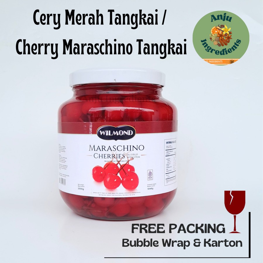 

Orenjuicis - Cery merah tangkai / Cherry maraschino tangkai / Chery merah tangkai - 2kg