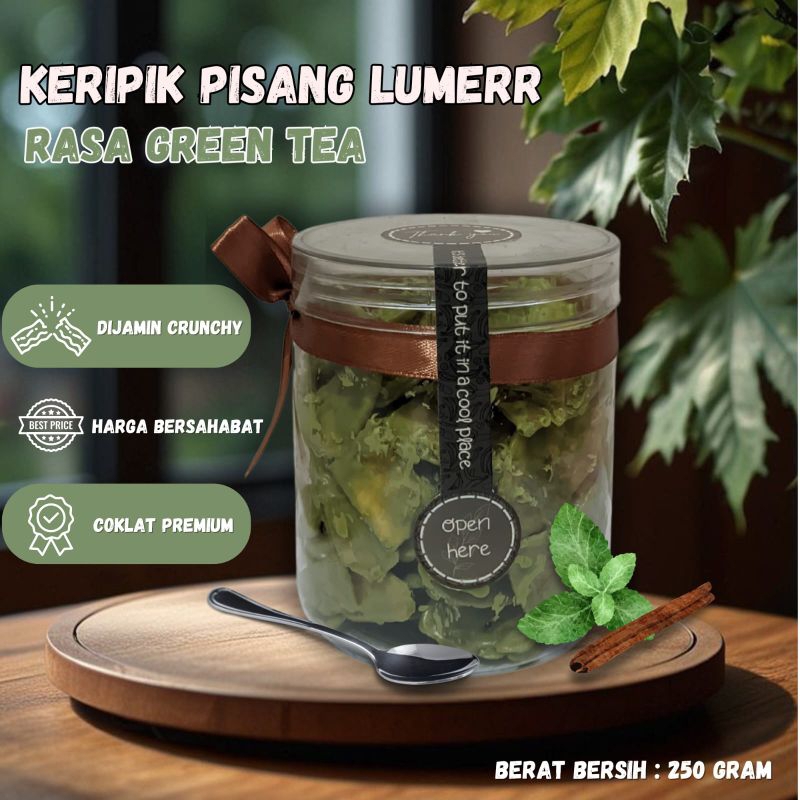 

kripik pisang lumer 250gram rasa green tea