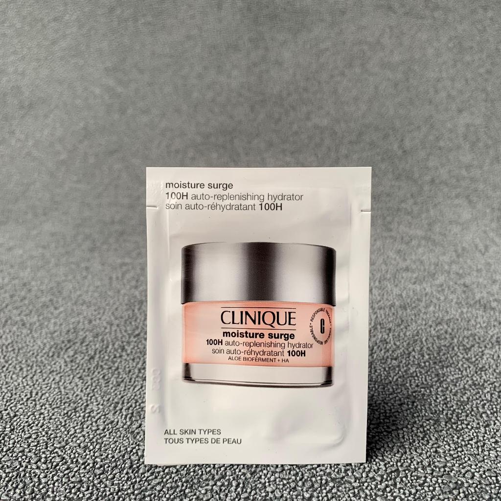 Clinique Sample Card & Sachet / Clinique Moisture Surge 100H