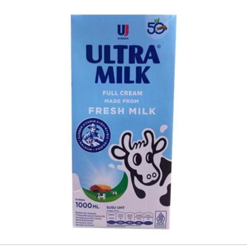 

(ED Agt 2025) Susu Cair Ultra Milk Ultramilk FULL CREAM 1 Liter