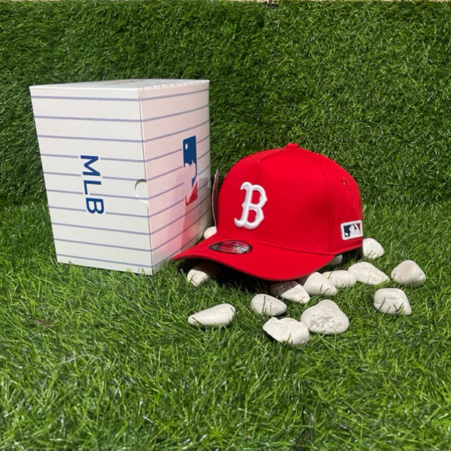 Topi Baseball B /Putih Bahan Merah Topi MLB Premium