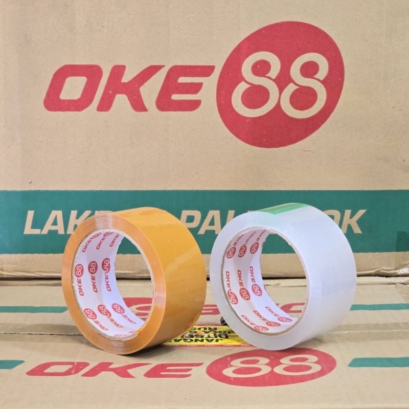 

(PER ROLL) LAKBAN BENING / COKLAT 90 YARD ISOLASI OKE 88 / PACKING