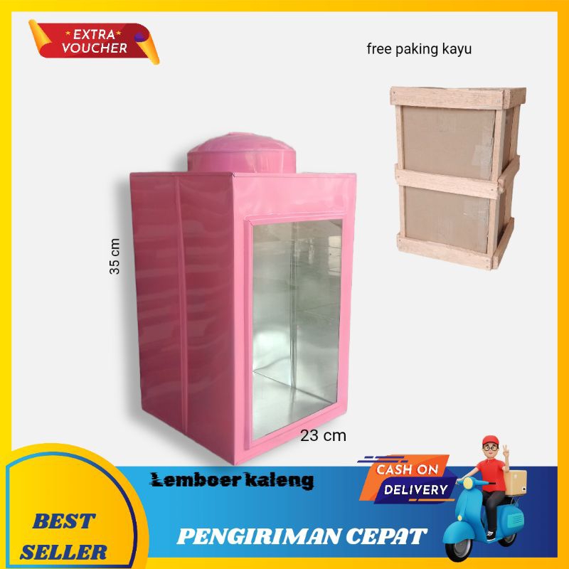 kaleng kerupuk besar/kaleng kerupuk jadul 23x35cm