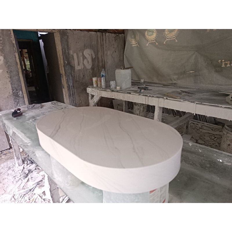 TOP TABLE SOLID SURFACE MEJA KOPI