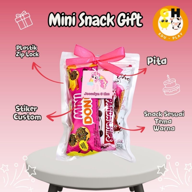 

Hampers Snack Mini Tema Warna Pink & Ungu Ulang Tahun Hadiah Ziplock Free Custom Ucapan by GH Eduplay