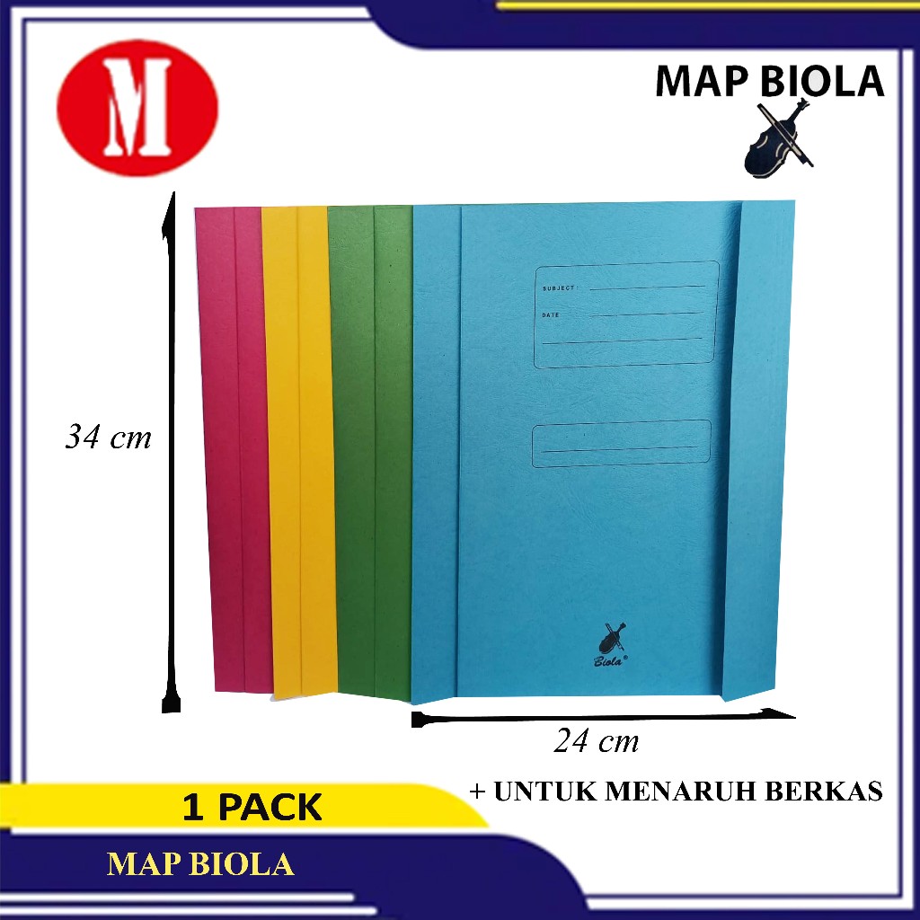 Map Kertas Biola/ Stopmap Biola 1 Pack