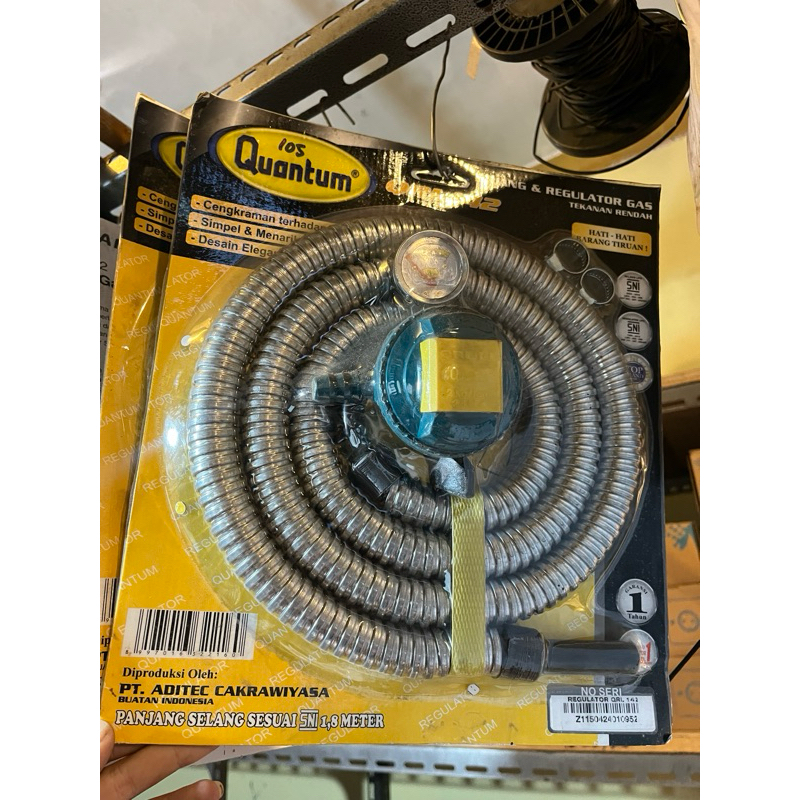 selang dan regulator gas QUANTUM