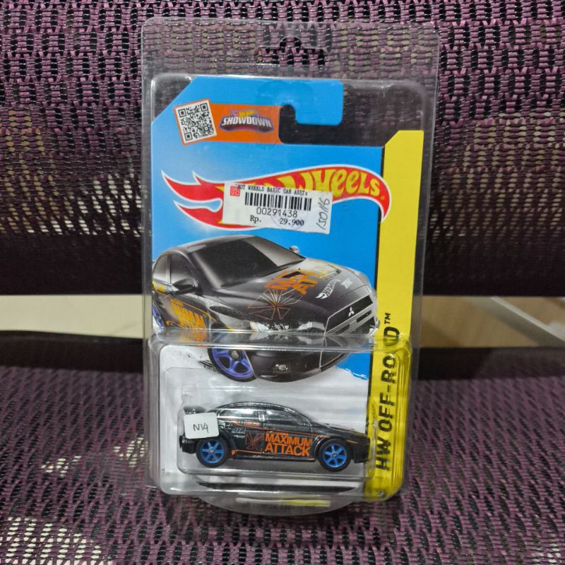 Hot Wheels Mitsubishi Lancer Evolution X THS Ban Karet Super Treasure
