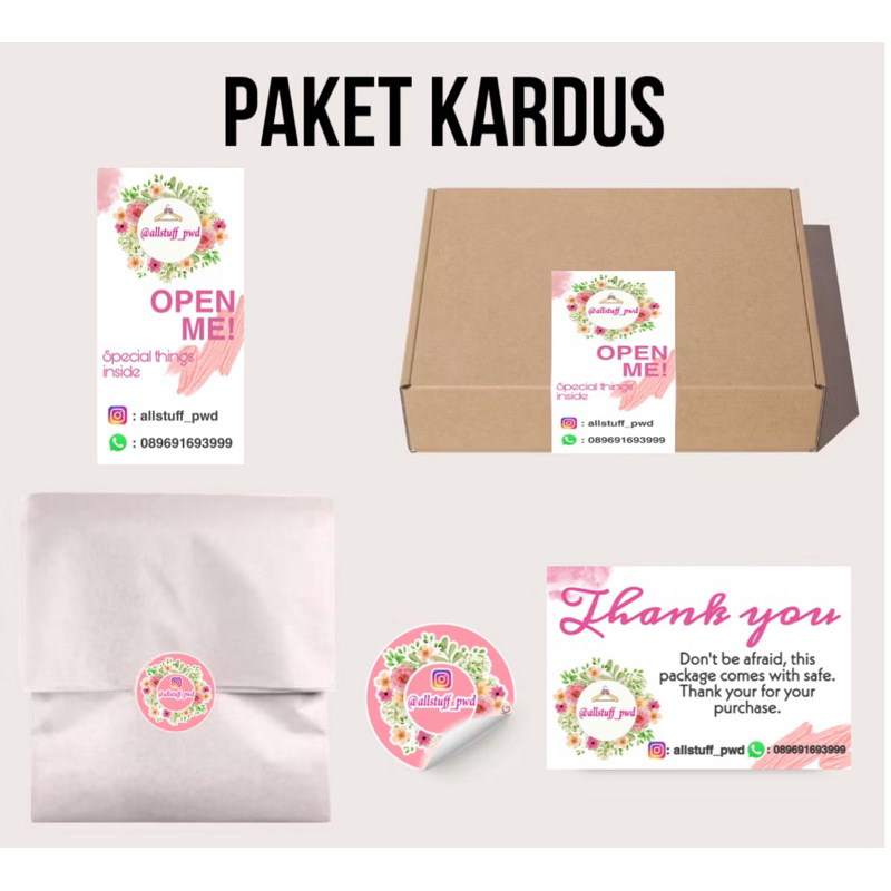 

kardus + bublewrap tambahan