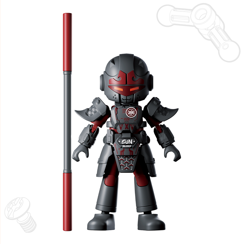 "Jual Produk BLOKEES Hero Spire Blind Box Mainan Action Figures Mainan Anak Blok Bangunan (1 PCS)-