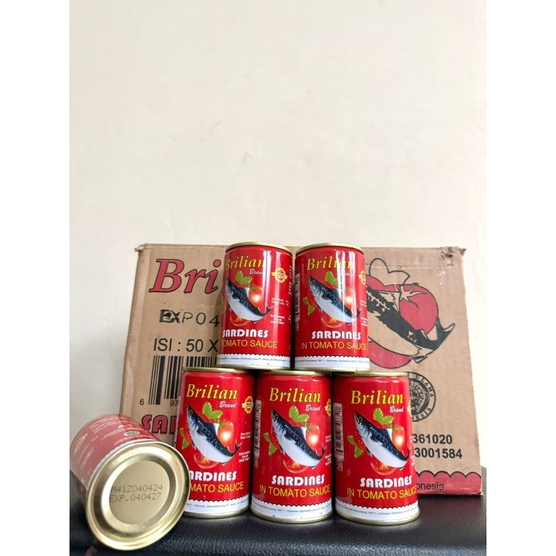 

Sarden Brilian 155 gram tomato sauce