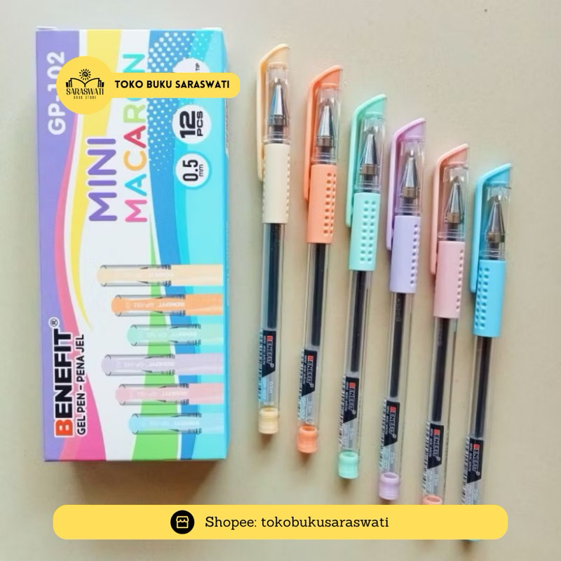 

Pulpen Gel Pen Benefit Mini Macaron 0.5mm GP-102 Eceran