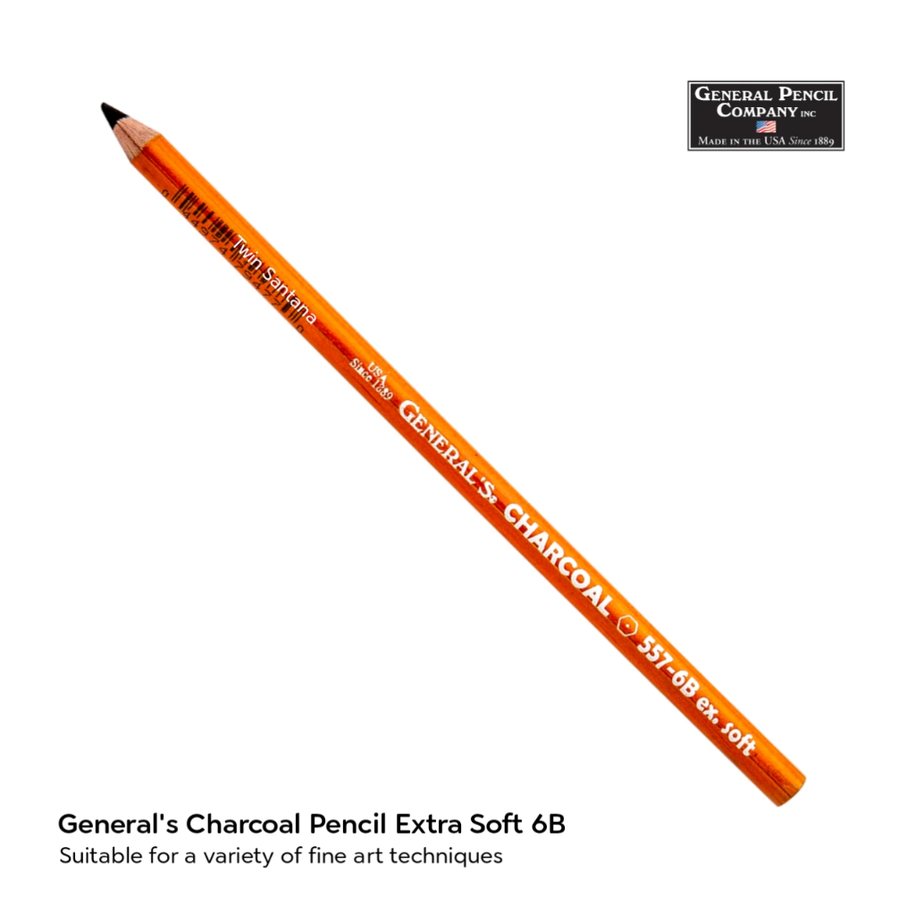 

General's Charcoal Pencil Extra Soft 6B Original USA