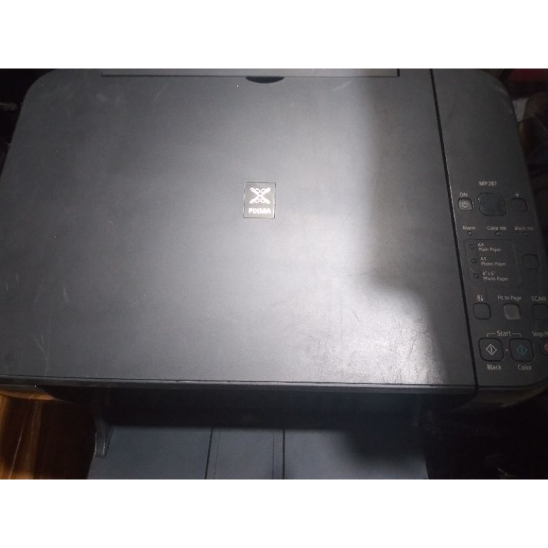 printer canon MP287 NORMAL kosongan + kabel power + kabel USB