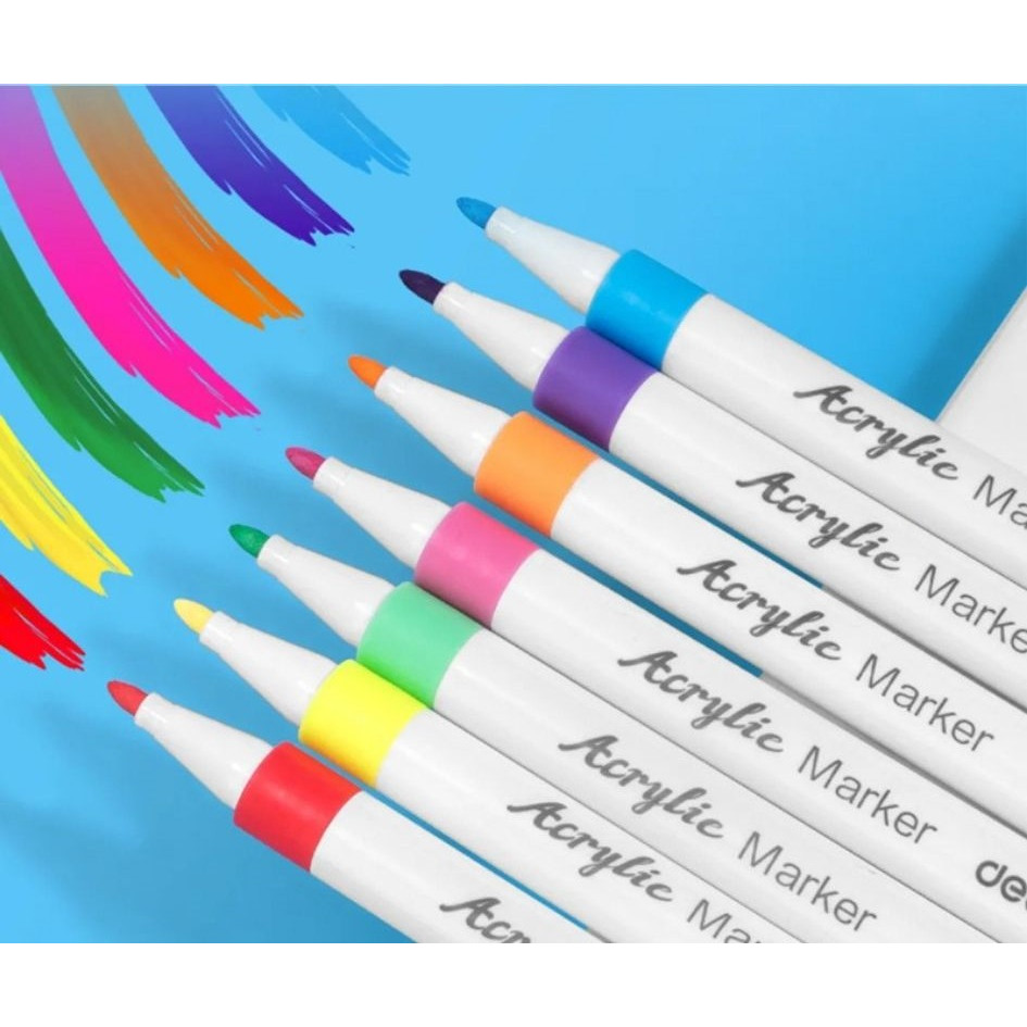 

Spidol Akrilik Satuan Acrylic Marker DELI