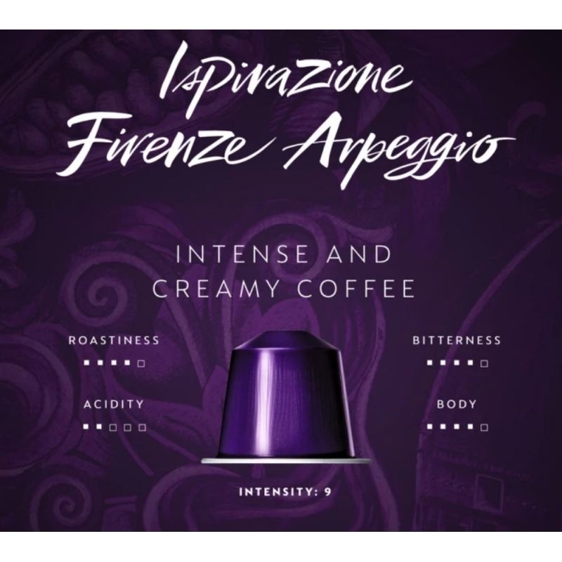 

Nespresso Coffee Capsule Ispirazione Firenze Arpeggio (5.capsule)