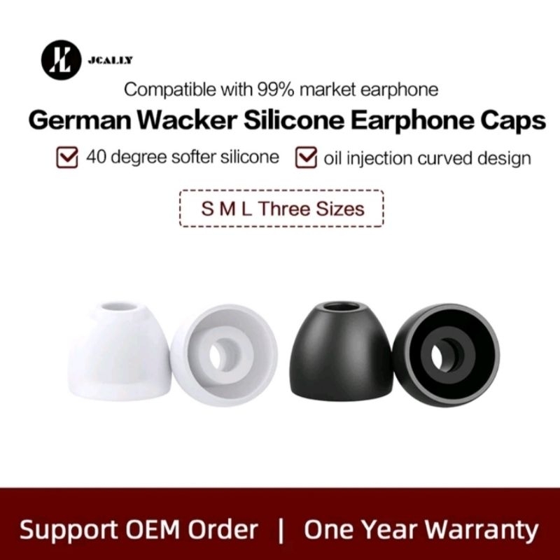 Eartips Jcally Wacker Ukuran S M L