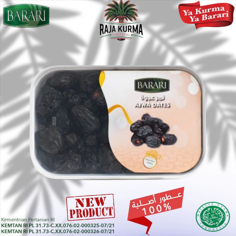 

Kurma Barari Ajwa 500 gr Saudi Arabia(tupperware)