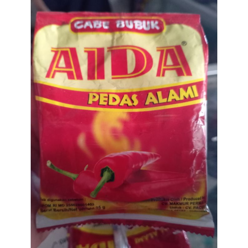 

AIDA cabe bubuk 1pcs ukuran 25gram