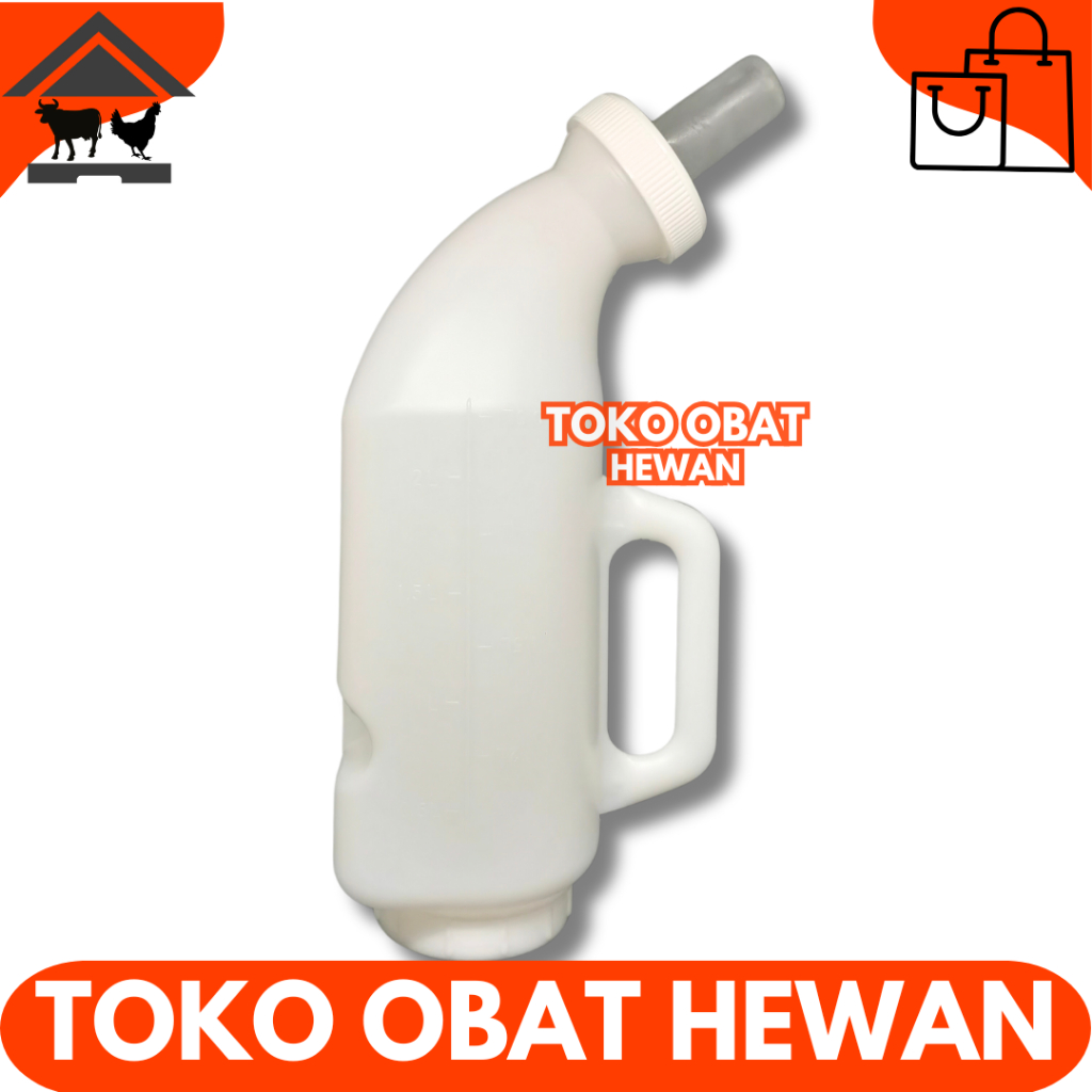 BOTOL DOT SAPI 2.5 LITER PUTIH - BOTOL DOT ANAK SAPI PEDET 2.5 LITER - DOT BERKUALITAS