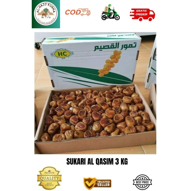 

Kurma Sukari Al qasim 3 Kg
