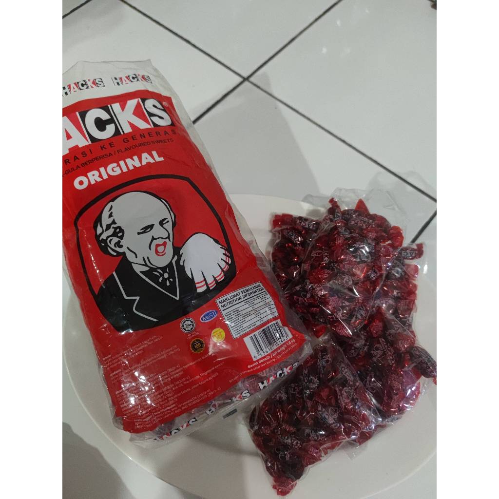 

HACKS original repack 100gram / permen pelega tenggorokan / Permen hacks original 100gr / Permen Hacks pelega tenggorokan