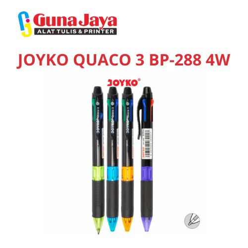 

JOYKO QUACO 3 BP-288 4W - Pulpen Joyko 4 Warna