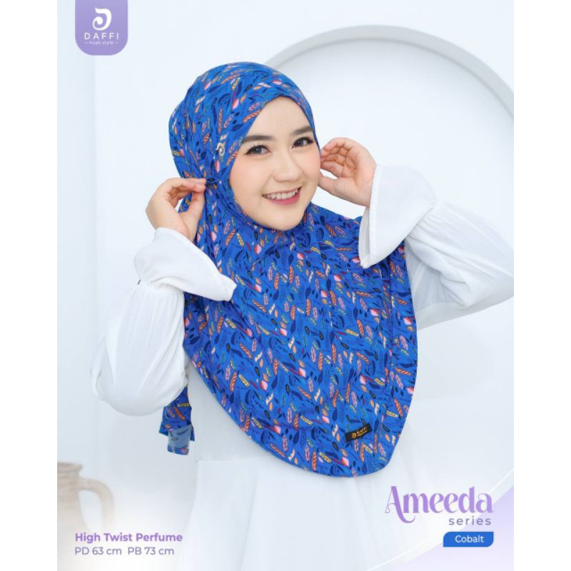 Bergo Tali Motif Ameeda by Dafii Hijab