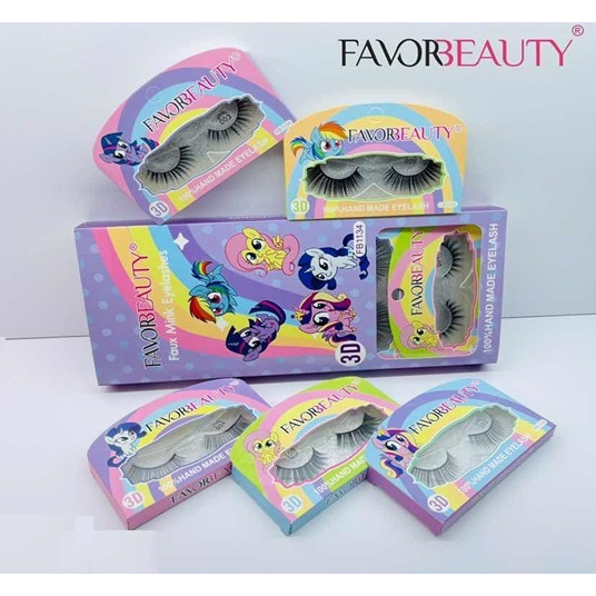 3D Eyelashes Favor Beauty Bulu Mata Tebal 3D Unicorn Faux Mink Lashes