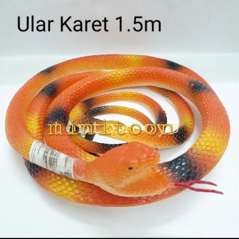 Mainan ULAR KARET SNAKES Rubber Toys Animal Figure