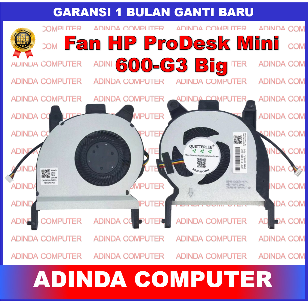 Kipas Fan HP ProDesk Mini 600-G3 400-G3 Besar
