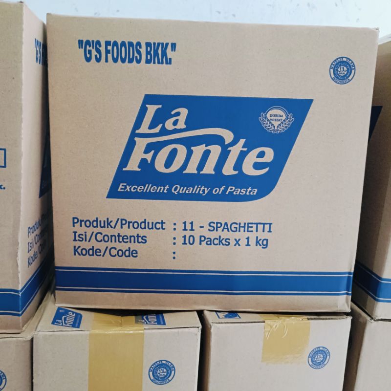 

(KARTONAN) La Fonte SPAGHETTI No.11 / Khusus Ekspedisi