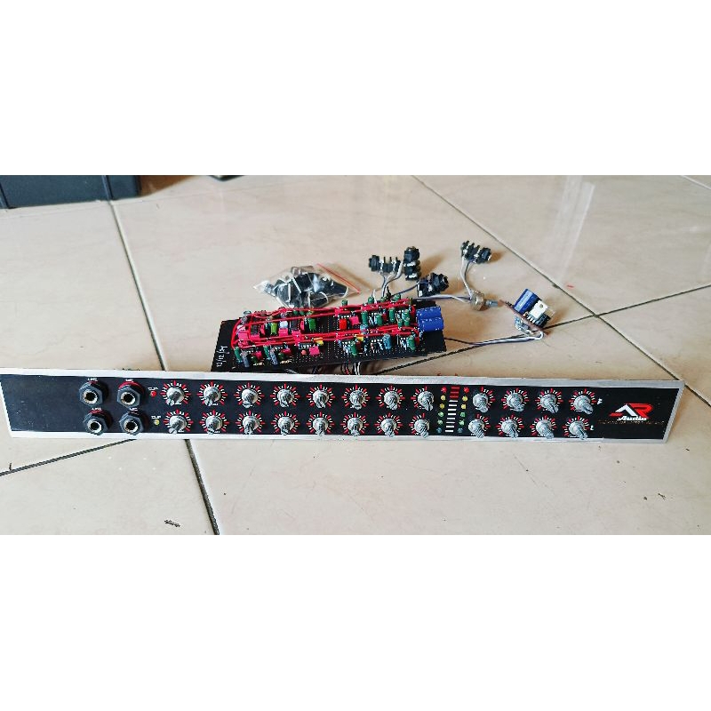 Kit audio mixer rakitan 2 chanel 2 master tone