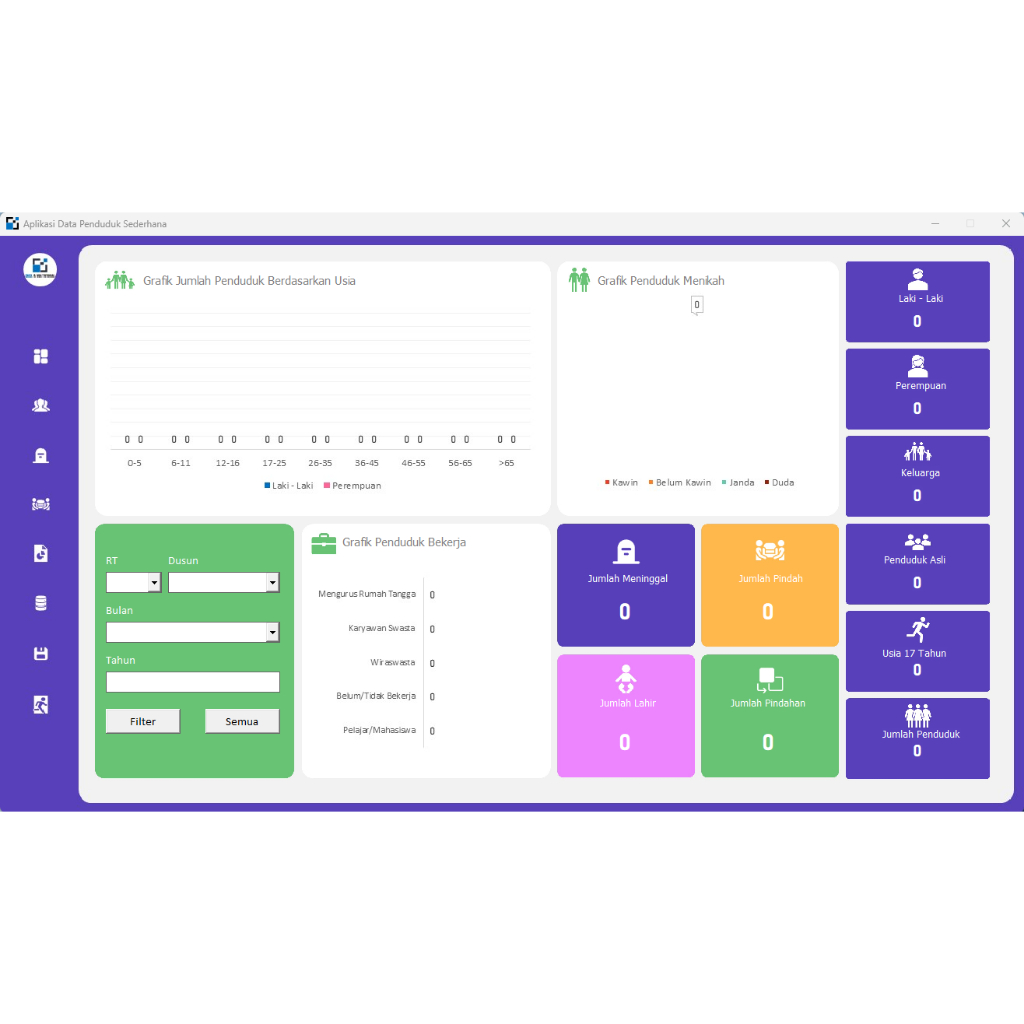 APLIKASI DATA PENDUDUK VBA EXCEL