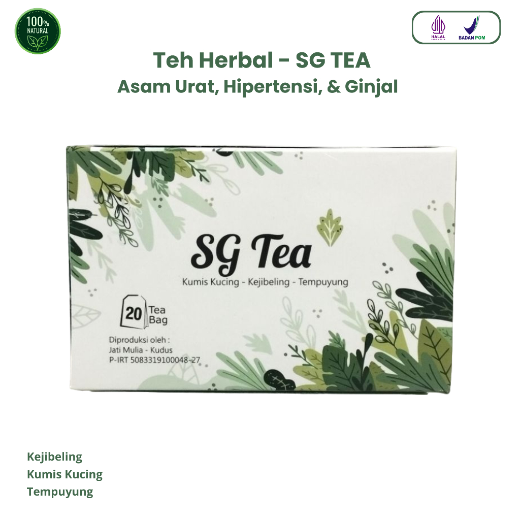 

Teh Celup Sehat Ginjal - SG TEA HERBAL 100% ASLI