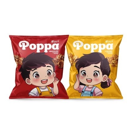 

POPPA - Salted Caramel / Chocolate Popcorn - Snack - Pop Corn Instan