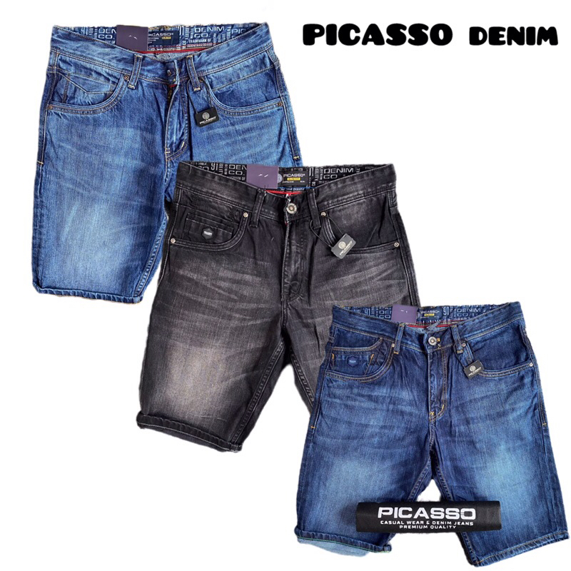 CELANA PENDEK JEANS PICASSO ORIGINAL PREMIUM/DENIM