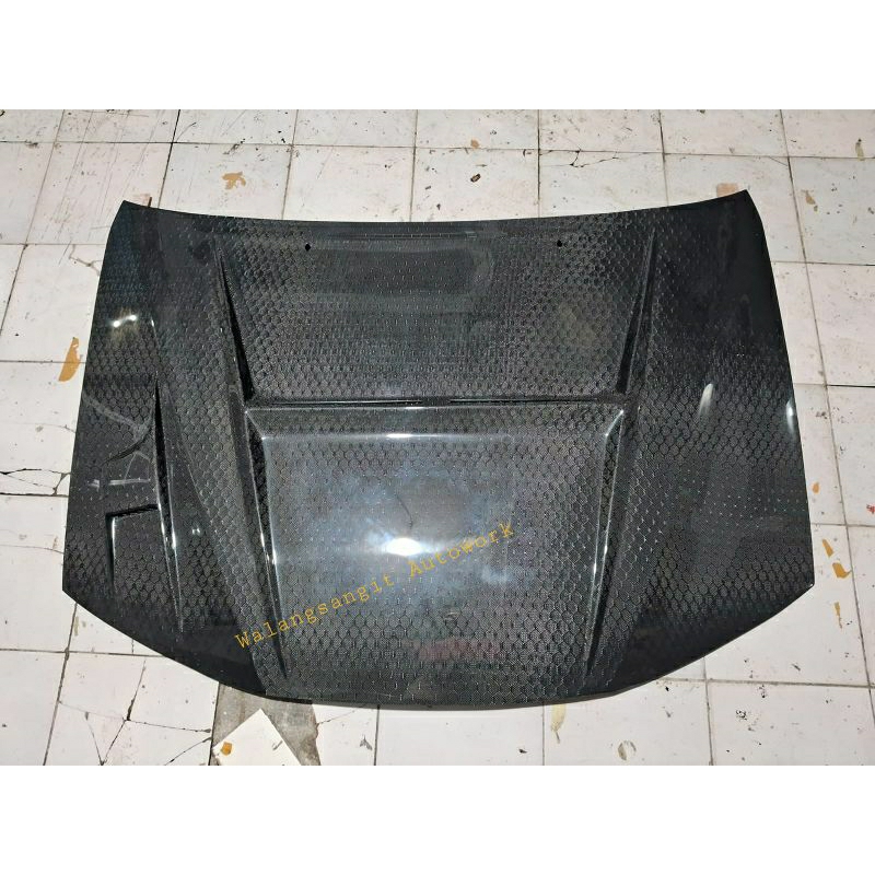 KAP MESIN CARBON FORTUNER VNT,SERAT HEXAGON