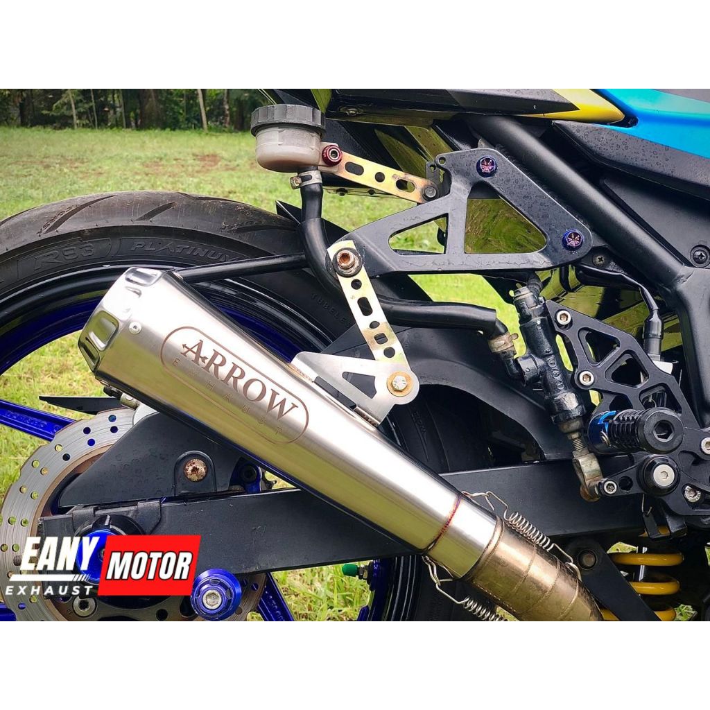 Knalpot Arrow Inlet 50mm Sarangan full panjang 30 Cm / Ninja 250 / R15 / R25 / Vixion / Satria FU