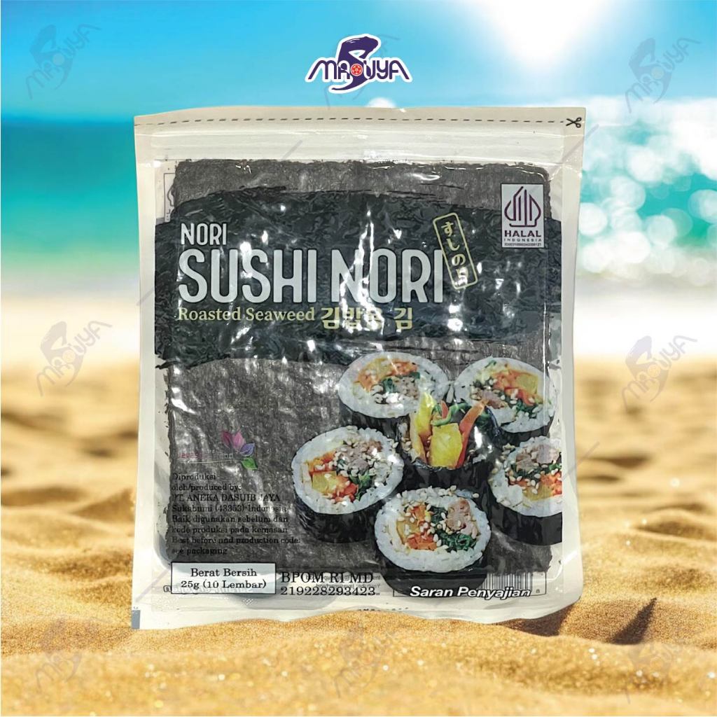 

Sushi Nori Seaweed Rumput Laut Panggang HALAL 5/10 Sheets/lembar