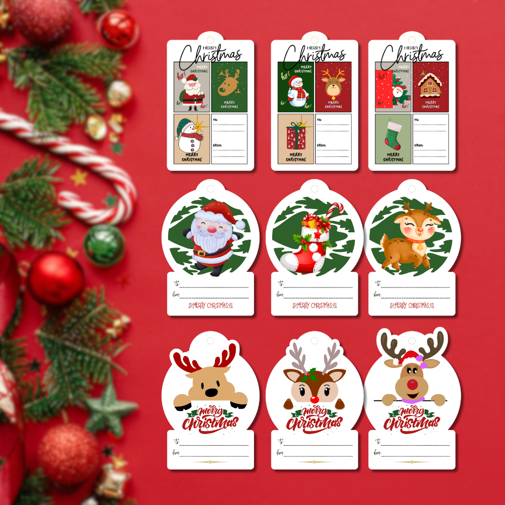 

HangTag 2in1 Hang Tag Natal Tahun Baru Hang Tag Christmas
