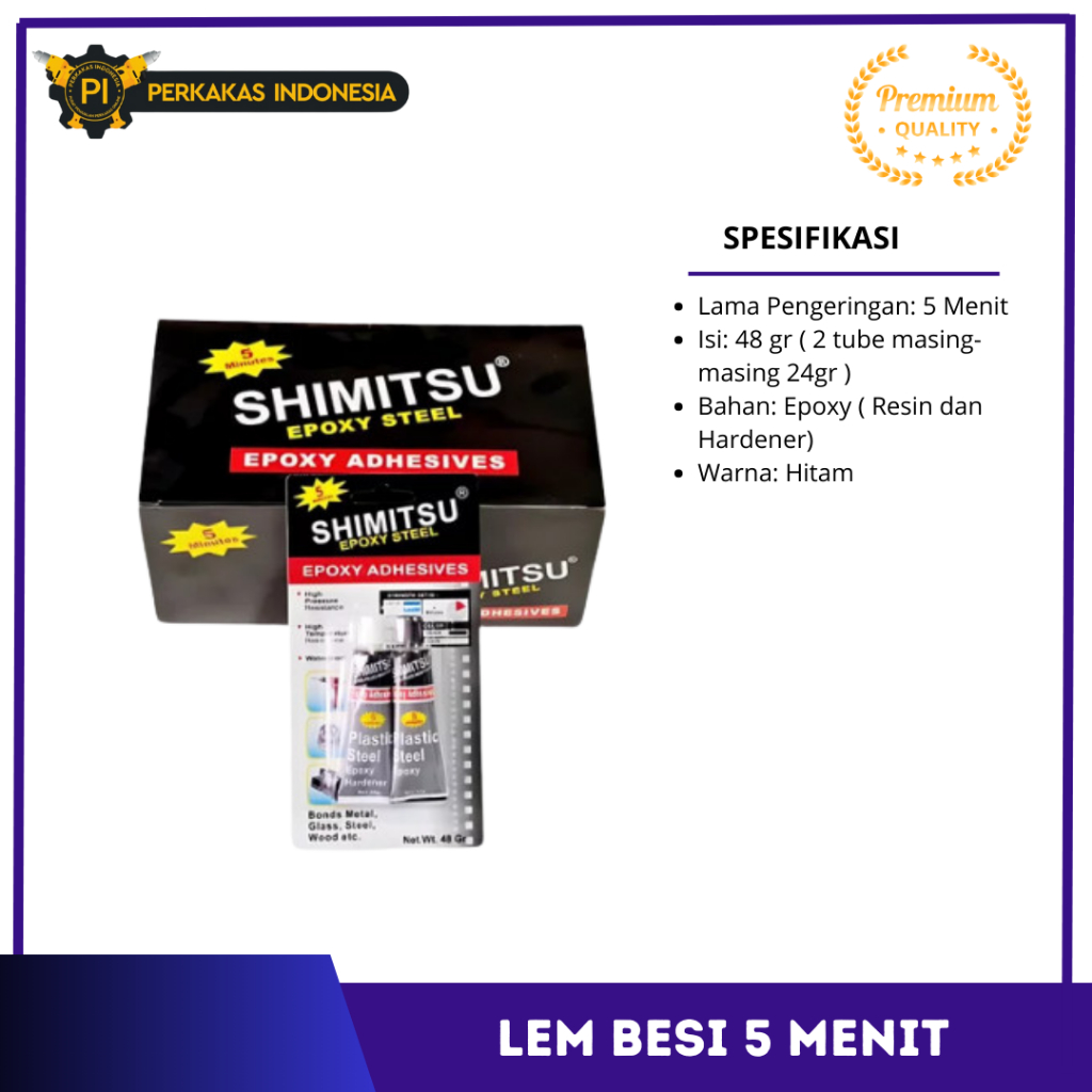 

Lem Epoxy 5 Menit Lem Perekat Metal Besi Baja Tembaga Kayu Plastik Aluminium Kaca Keramik Lem Serbaguna Dekton Daya Rekat Kuat