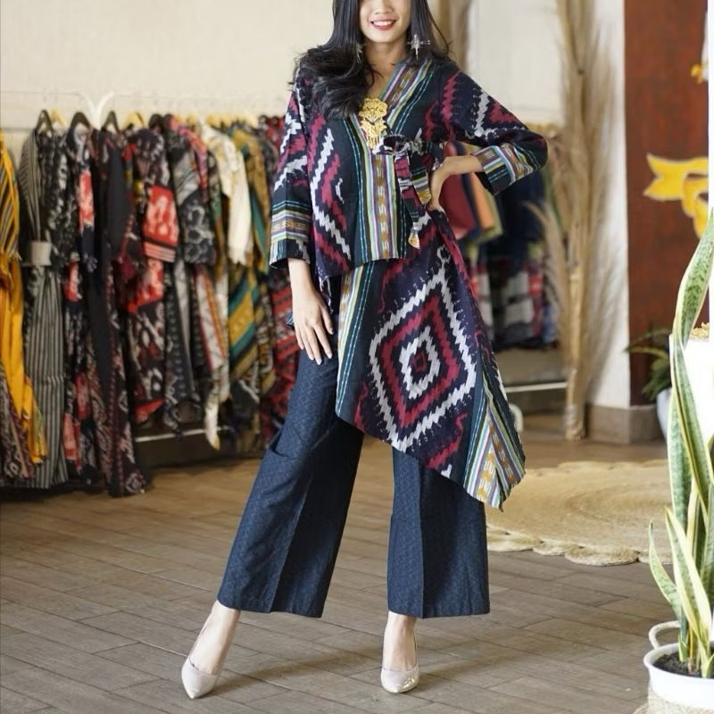 BLOUSE TENUN BLANKET BAJU TENUN BLOUSE BLOUSE TENUN JEPARA
