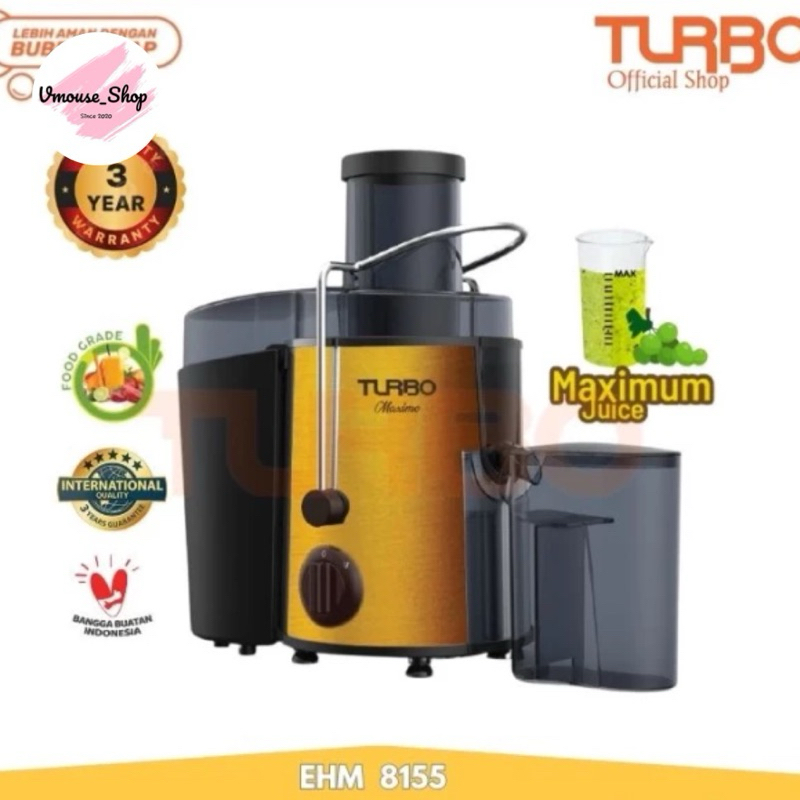 TURBO JUICER EHM8155 - JUICER TURBO EHM8155 - JUICER PISAH AMPAS TURBO - JUICER MURAH TURBO - BLENDE