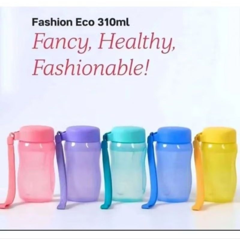 Promo Tupperware Eco Bottle Fashion 310ml with Flat Seal Gen2 1Pc ecer satuan   Botol minum anak kec